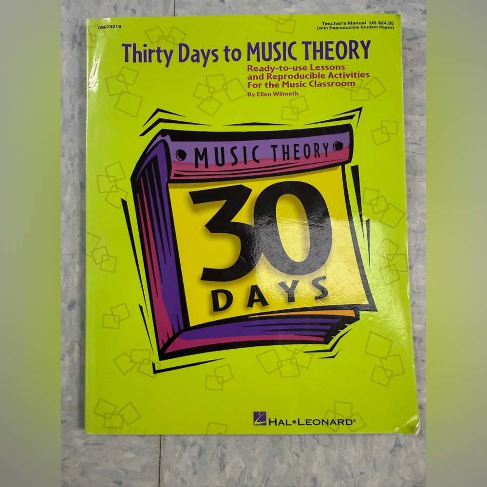 Thirty Days to Music Theory - Hal Leonard Music Theory Workbook